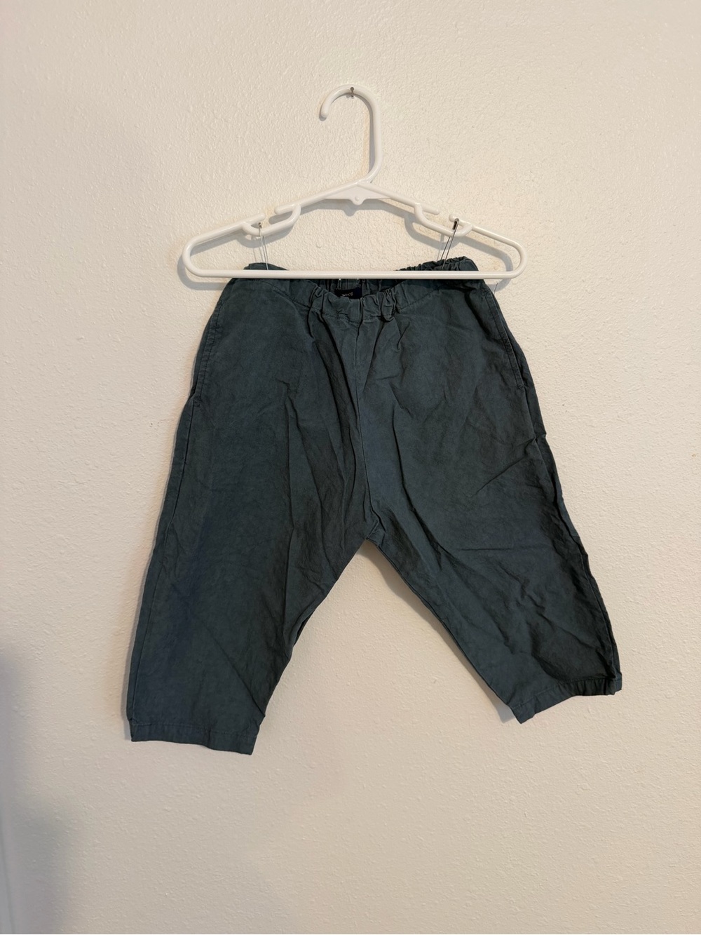 Makie Dark Teal Casual Elastic-Waist Kids Pants